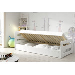Detská postel David Ernie biela + matrac 200x90cm 